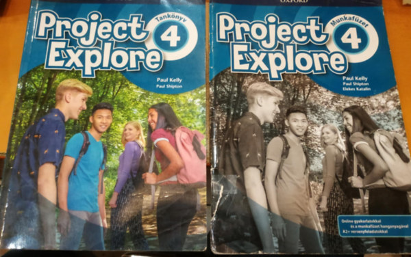 Paul Kelly, Paul Shipton, Elekes Katalin - 2 db Project Explore 4: Tank�nyv + Munkaf�zet