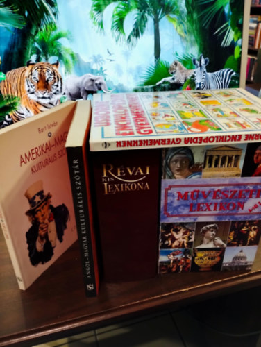 Bart Istvn, Jane Elliott - Lexikon- sztr KNYVMENT AJNLAT 5 daraabos. Rvai kis lexikona A- Z, Mvszeti lexikon, Usborne enxiklopdia gyermekeknek, Angol- magyar kulturlis sztr, Amerikai- magyar kulturlis sztr