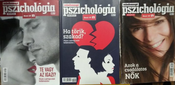 Dr. P�pay Herbert Zsuzsa (f�szerk.) - 3 db Mindennapi pszichol�gia "Best of" lapsz�m: Best of 1.+ Best of 2.+ Best of 4.