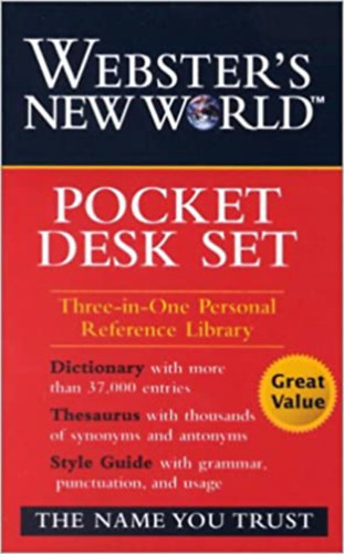 WNW Dictionary, Thesaurus, Style Guide Pocket DeskSet