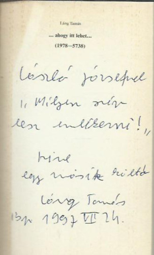 L�ng Tam�s - ..ahogy itt lehet...(1978-5738)