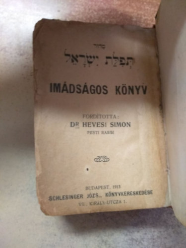 Hevesi Simon dr. (ford.) - Imdsgos knyv