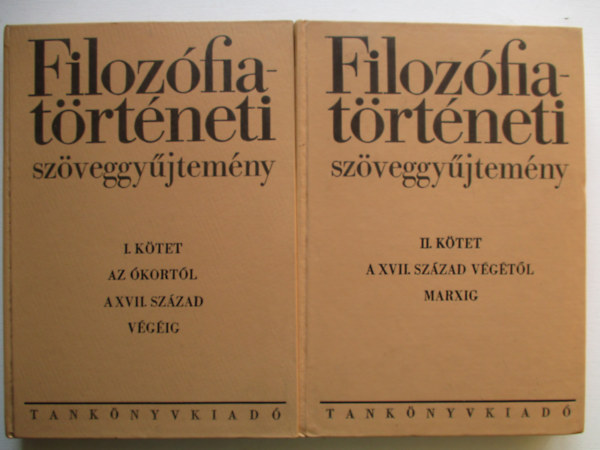Simon Endre (szerk) - Filoz�fiat�rt�neti sz�veggy�jtem�ny I-II.