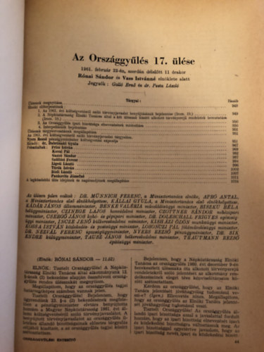 ismeretlen - Orsz�ggy�l�s �l�se 1961-62-63.