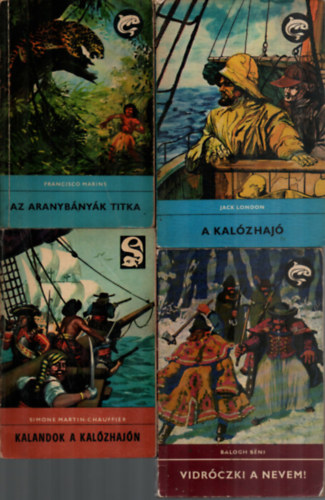 Francisco Marins, Simone Martin-Chauffier, Jack London, Balogh Bni, Tekns Pter, Lengyel Balzs, Farley Mowat - 7 db Delfin: A sarkvidk Robinsonjai, A szebeni fik, Srga villmcsaps, Vidrczki a nevem, A kalzhaj, Kalandok a kalzhajn, Az aranybnyk titka.