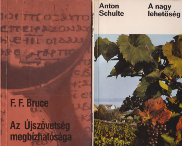Anton Schulte, F. F. Bruce, Dieter Boddenberg - 4 db vallási könyv: A nagy lehetőség + Az Újszövetség megbízhatósága + Kérdéseim - Isten válasza +Müller György naplójából