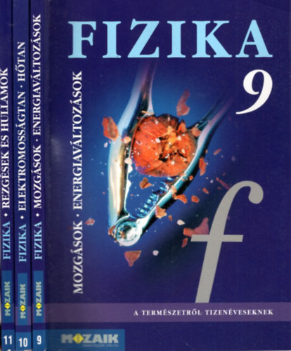 Dr. Halsz Tibor, Dr. Jurisits Jzsef, Dr. Szcs Jzsef - 3 db fizika tanknyv :  Mozgsok- Energiavltozsok 9 +  Elektromossgtan-Htan 10 + Rezgsek s hullmok - Modern fizika 11