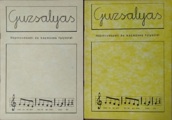 Petrs Anna (szerk.) - Guzsalyas, I. vf. 1-2. szm (2 lapszm)
