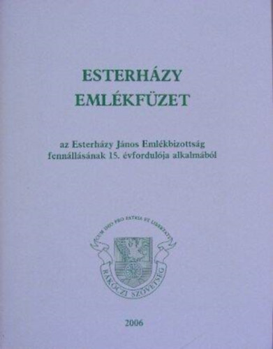 Esterházy emlékfüzet