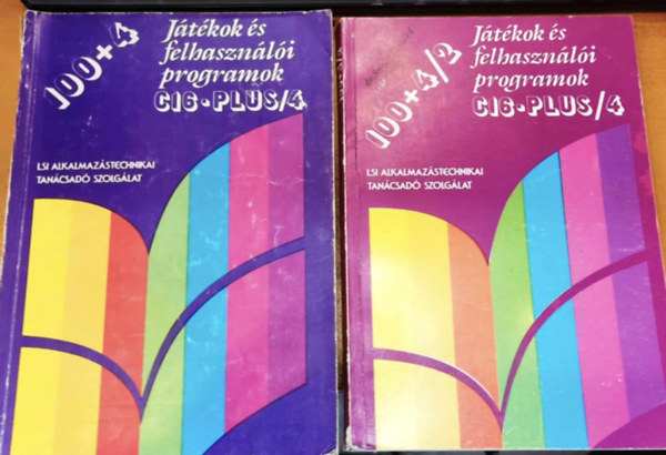 Dr. Szab Szilrd, Gl Jzsef - 2 db Jtkok s felhasznli programok C16-plus/4: 100+4 s a 100+4/2