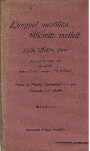 Gyóni Géza - Lengyel mezőkön, tábortűz mellett