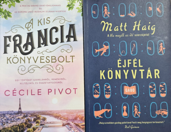 Matt Haig, Ccile Pivot - 2 db romantikus knyv: A kis francia knyvesbolt + jfl knyvtr