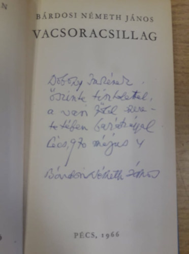 B�rdosi N�meth J�nos - Vacsoracsillag
