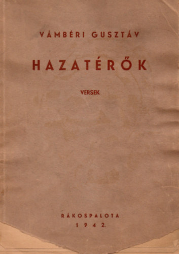 V�mb�ri Guszt�v - Hazat�r�k - Versek