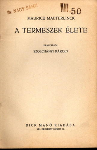 Maurice Maeterlinck - A termeszek lete