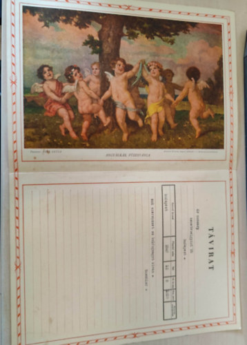 Magyar Kir�lyi Posta d�szes t�virat �der Gyula (Angyalk�k f�z�rt�nca) festm�ny�vel