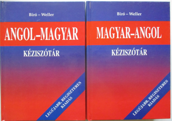 Br; Weller - Magyar-angol s angol-magyar kzisztr