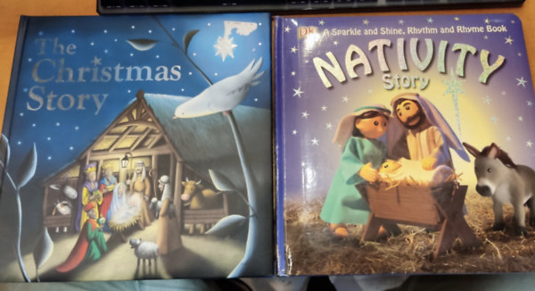 Dawn Sirett, Fiona Gowen (illus.), Cherie Zamazing (illus.) - 2 db Jzus szletse gyerekeknek: Nativity Story (A Sparkle and Shine, Rhythm and Rhyme Book) + The Christmas Story