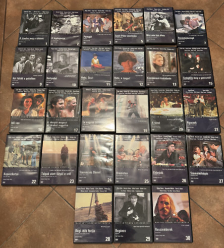 Garas Dezső, Lukáts Andor, Fábri Zoltán, Palásthy György, Gothár Péter, Szomjas György, Sándor Pál - Magyar Filmek Gyűjteménye sorozat - 27 db DVD ( címek az annotációban)