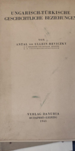 ungarisch-türkische geschichtliche beziehungen (Magyar-török történelmi kapcsolatok német nyelven)