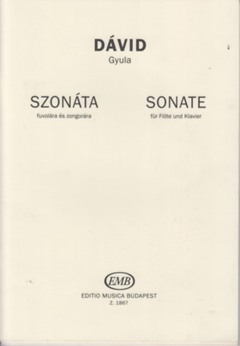 Dvid Gyula - Szonta fuvolra s zongorra