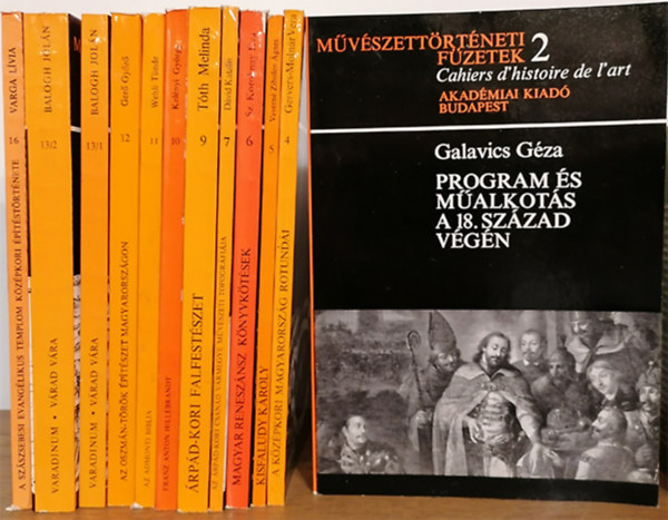 M�v�szett�rt�neti f�zetek (12db.)