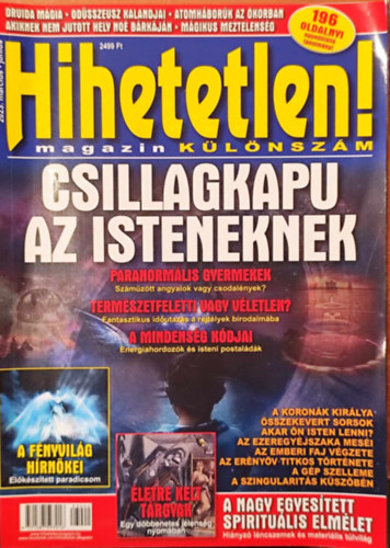 Szcs Rbert (szerk.) - Hihetetlen! magazin (klnszm) 2023. mrcius-jnius