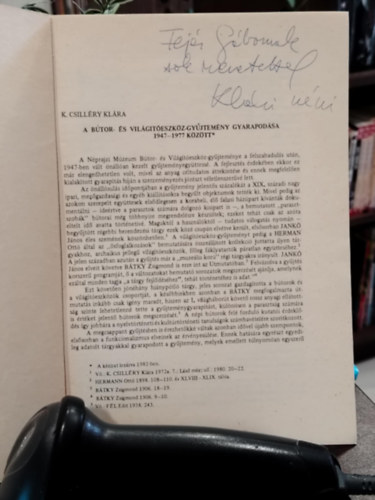 K. Csilléry Klára - A bútor- és világítóeszköz-gyűjtemény gyarapodása 1947-1977 között