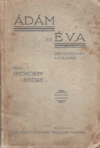 Gykssy Endre - dm s va egyfelvonsos sznjtk