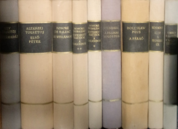 Lev Tolsztoj, Honor de Balzac, Stendhal, Boleslaw Prus, Ernest Hemingway, Emily Bronte, Sinclair Lewis, Karel Capek, mile Zola, Bertold Brecht - 18 db. ktet A Vilgirodalom Remekeibl