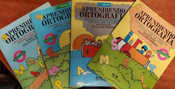 Francisco Javier - 4 db Spanyol Nyelvknyv:Aprendiendo Ortografa 1,3,4,5