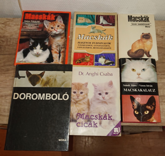 Anghi Csaba, Helga Fritzsche - 6 könyv a macskákról: Macskák (Búvár Zsebkönyvek), Macskakalauz, Macskák, cicák, Macskák - hasznos tudnivalók,