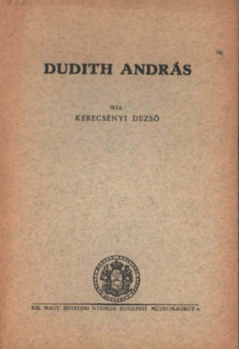 Kerecsnyi Dezs - Dudith Andrs