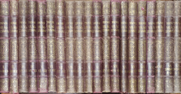 Tolnai Nyomdai M�int�zet - Tolnai �j vil�glexikona I-XX. (Az �ltal�nos tud�s �s m�velts�g t�ra)