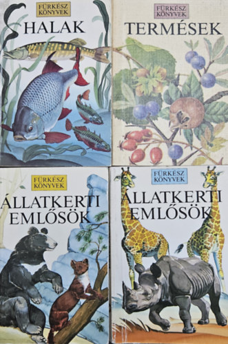 Prichard M.-Linsell K., Burton J.A.-Pearson B., Marjorie és Philip Blamey - 4 db könyv a Fürkész könyvek sorozatból: Halak + Állatkerti emlősök 1-2. + Termések (3 mű 4 kötetben)