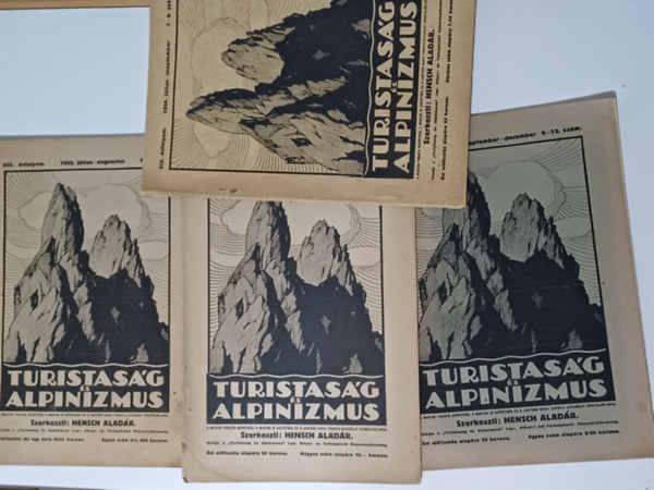Több szerző - Turistaság és alpinizmus 4 szám 1923-as és 24-es számok