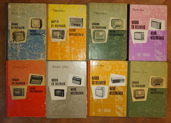 K�d�r G�za - 8 k�tet a R�di� �s telev�zi� k�sz�l�kek c�m� kiadv�nysorozatb�l: 1956-57, 1956-57- m�sodik, m�dos�tott kiad�s, 1958-59, 1960-63, 1964-66, 1967--69, 1970-71, 1972--75,