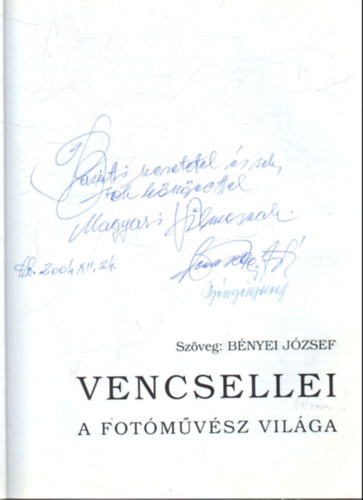 Bnyei Jzsef - Vencsellei a fotmvsz vilga