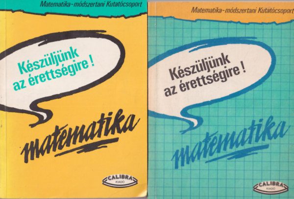Gbos Adl-Halmos Mria - 2 db matematik knyv: Kszljnk az rettsgire ! 1990 s 1992 -es