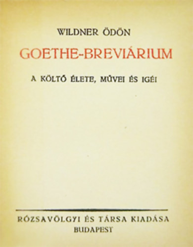 Wildner dn - Goethe-brevirium