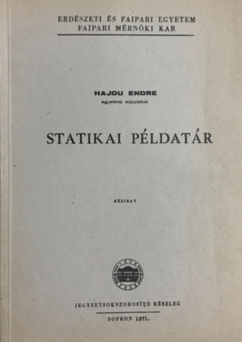 Hajdu Endre - Statikai p�ldat�r