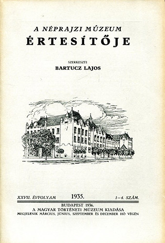 A N�prajzi M�zeum �rtes�t�je XXVII. �vf. 1935.