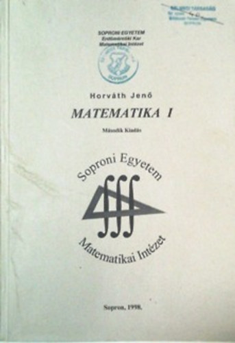 Horvth Jen - Matematika I.