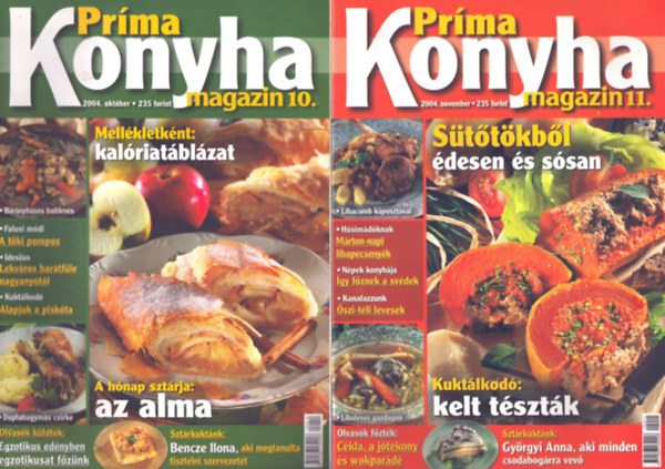 Hargitai Gyrgy (fszerk.) - Prma konyha magazin 2004. (10., 11., 12. szmok)