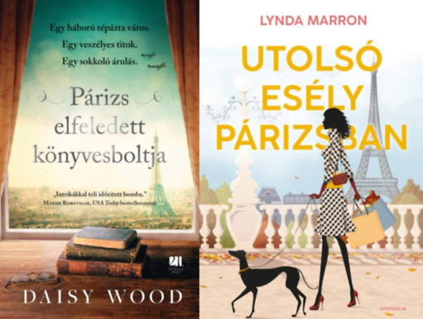Daisy Wood, Daisy Wood, Marron Lynda, Lynda Marron - 2 db P�rizsban j�tsz�d� romantikus reg�ny: Utols� es�ly P�rizsban + P�rizs elfeledett k�nyvesboltja
