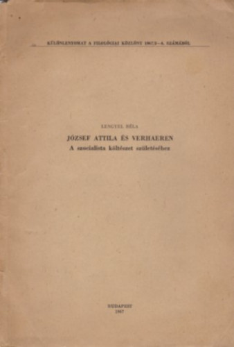 Lengyel B�la - J�zsef Attila �s Verhaeren