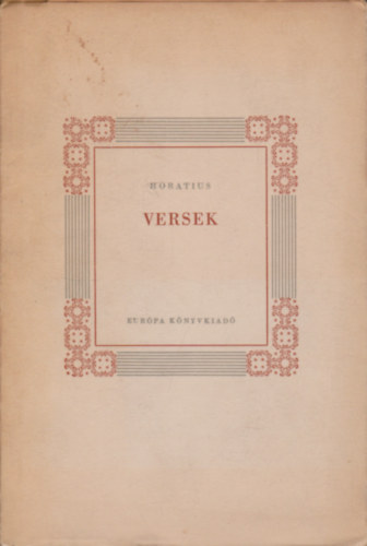 Horatius - Versek (Horatius)