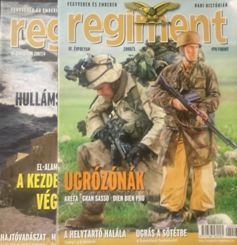 T�r�s  Istv�n (F�szerk.) - Regiment magazin sz�rv�nysz�mok 2007/4, 2008/3 (2 sz�m)