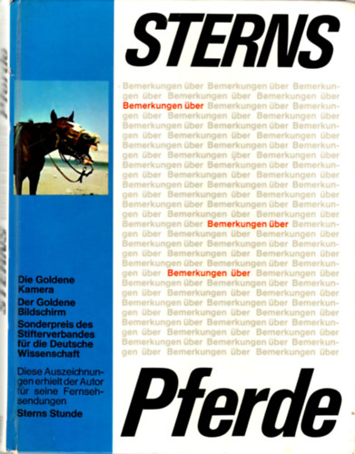 Horst Stern - Sterns Pferde - Stern megjegyz�sei a lovakr�l ( n�met lovask�nyv )