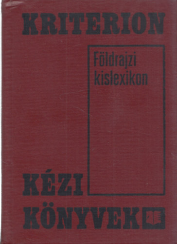Dr. Tulogdi-Madarsz-Balsz - Fldrajzi kislexikon